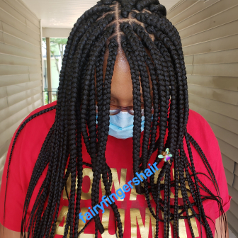 Medium Box Braids for Fairyfingershair_braiding